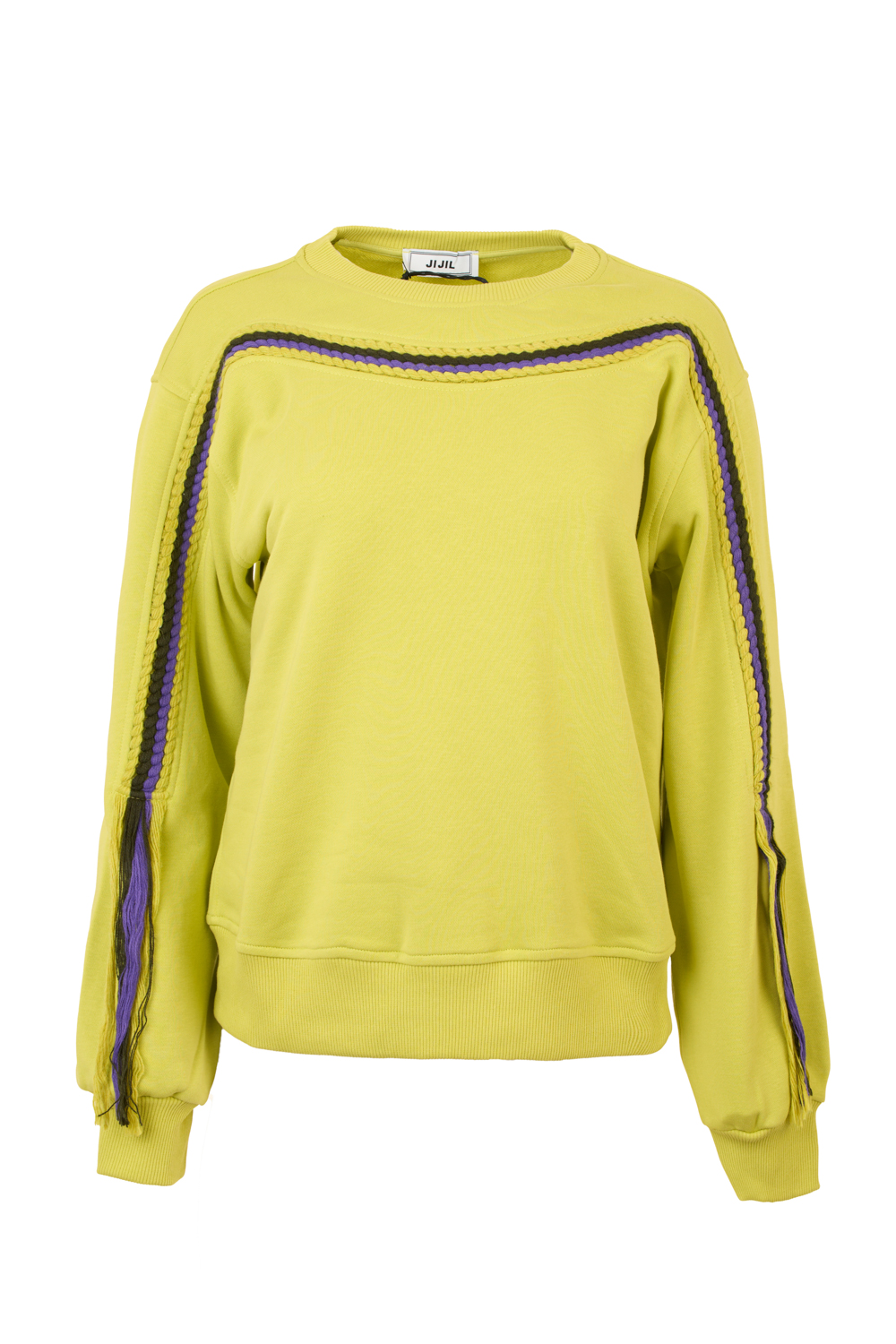 Sweatshirt with Multicolour Cord and Fringe Detail (Jijil)