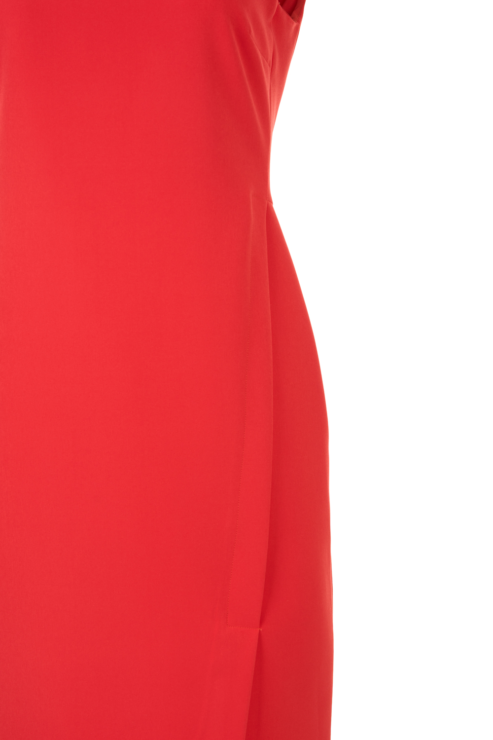 Stretchy Shift Dress with Side Slit and Back Zip Detail Fastening (Caractere)