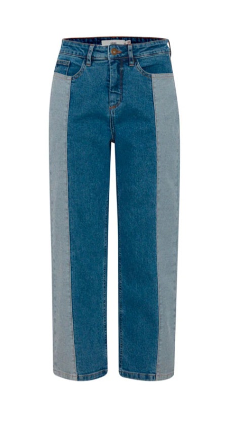 Double Textured Cropped Jeans – Ichi