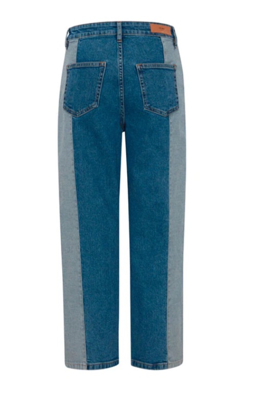 Double Textured Cropped Jeans – Ichi