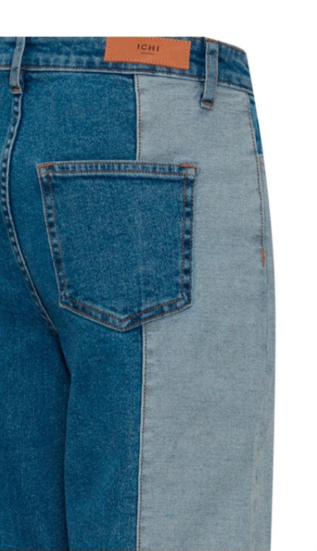 Double Textured Cropped Jeans – Ichi