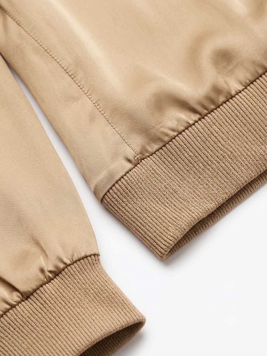 Slouchy Silky Blouse with Rib Endings -Sunny Studio