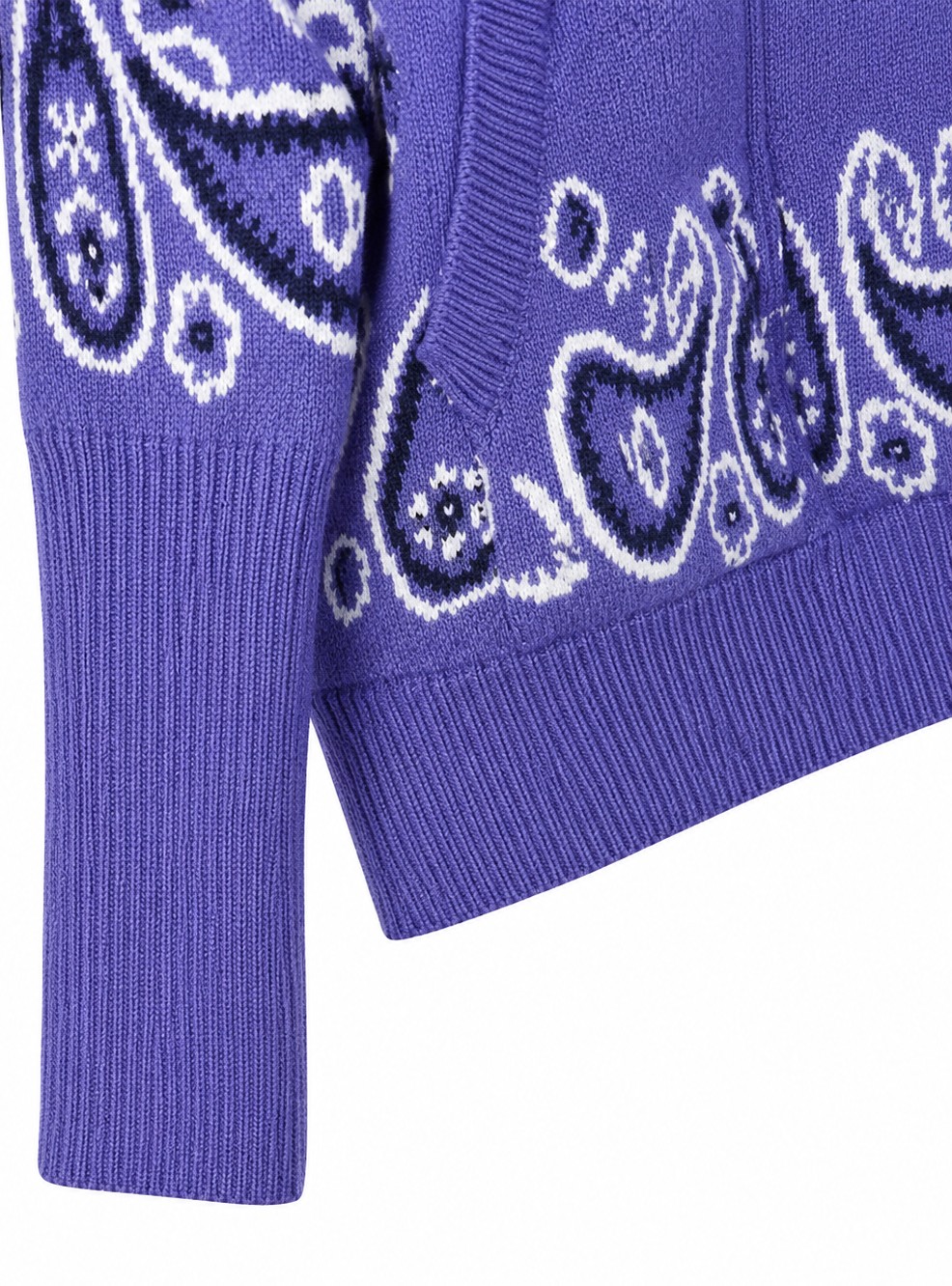 High Collar Bandana Print Zipped Soft Jacket with Front Pockets – Orlynn