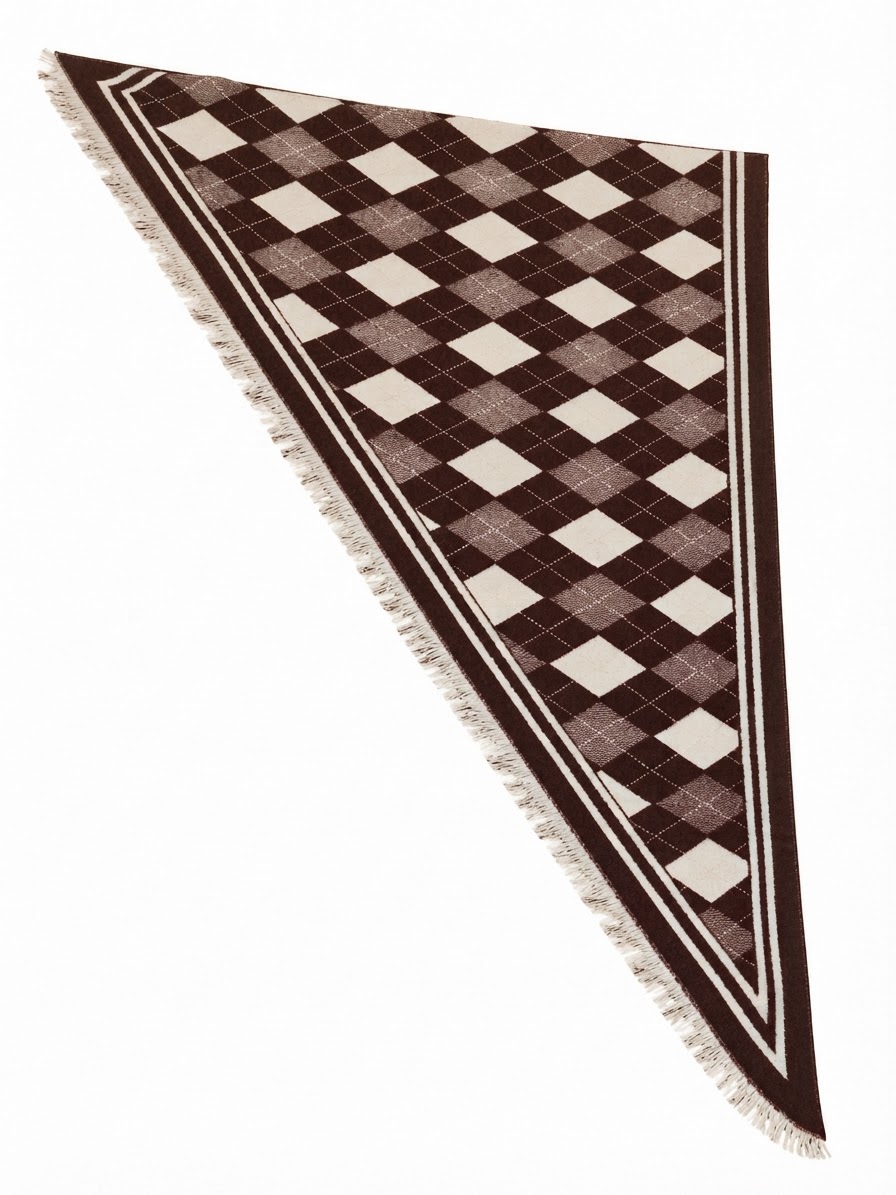 Wooly Triangle Argyle Stole – Vimoda