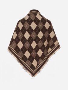 Image of Wooly Triangle Argyle Stole – Vimoda