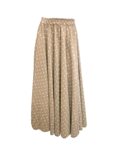 Image of Needlecord Polka Dot Maxi Full Skirt with Elasticated Waistband – Sunny Studio