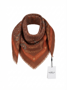 Image of Wooly Square Paisley Scarf – Marella