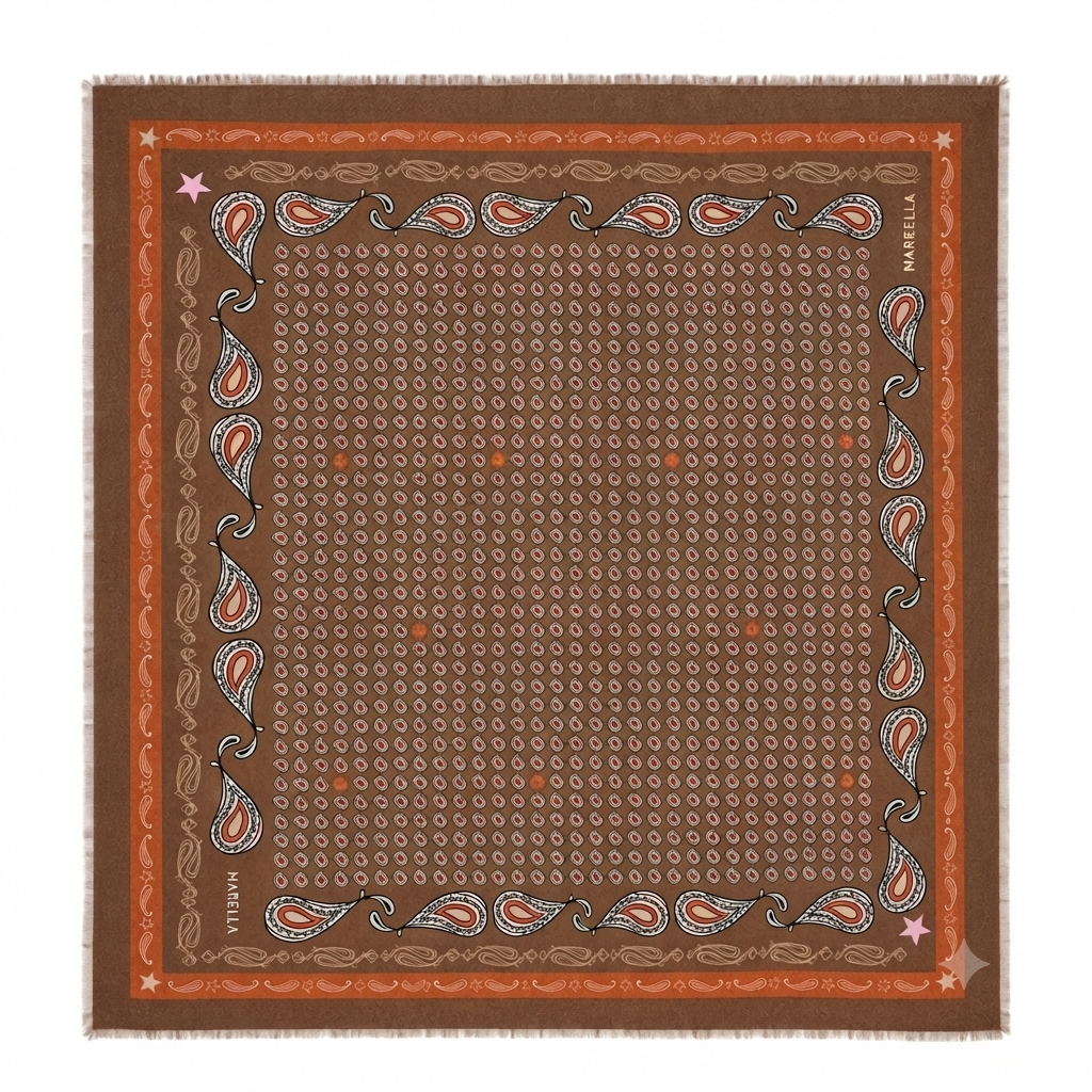 Wooly Square Paisley Scarf – Marella