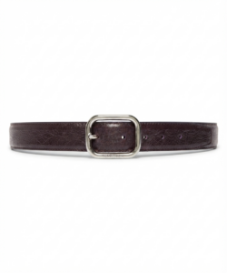 Image of Leather Belt with Metal Buckle – Marella