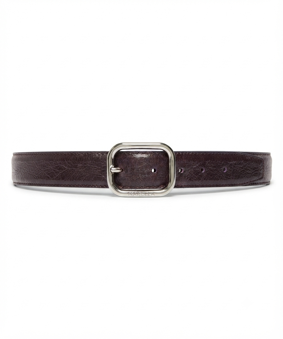 Leather Belt with Metal Buckle – Marella