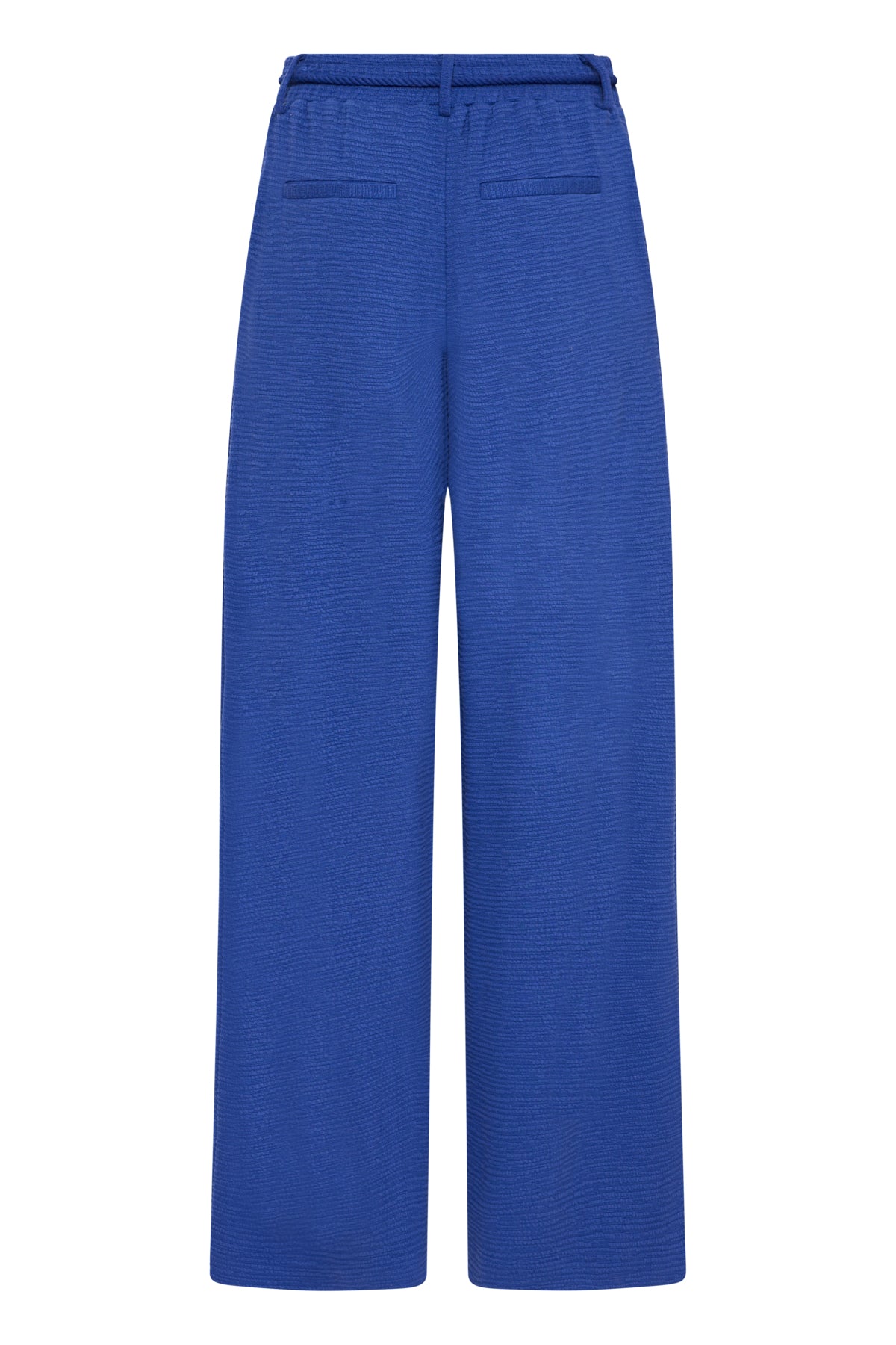 Wide Legged Textured Pants with Cord Belt – Ichi