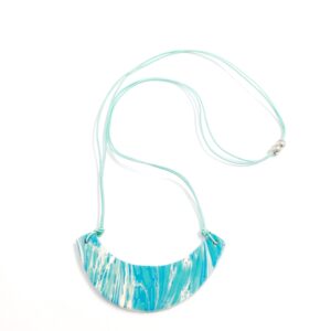 Image of ‘EBRU’ Ceramic Art Craft Necklace ( Long or Short Double Version )
