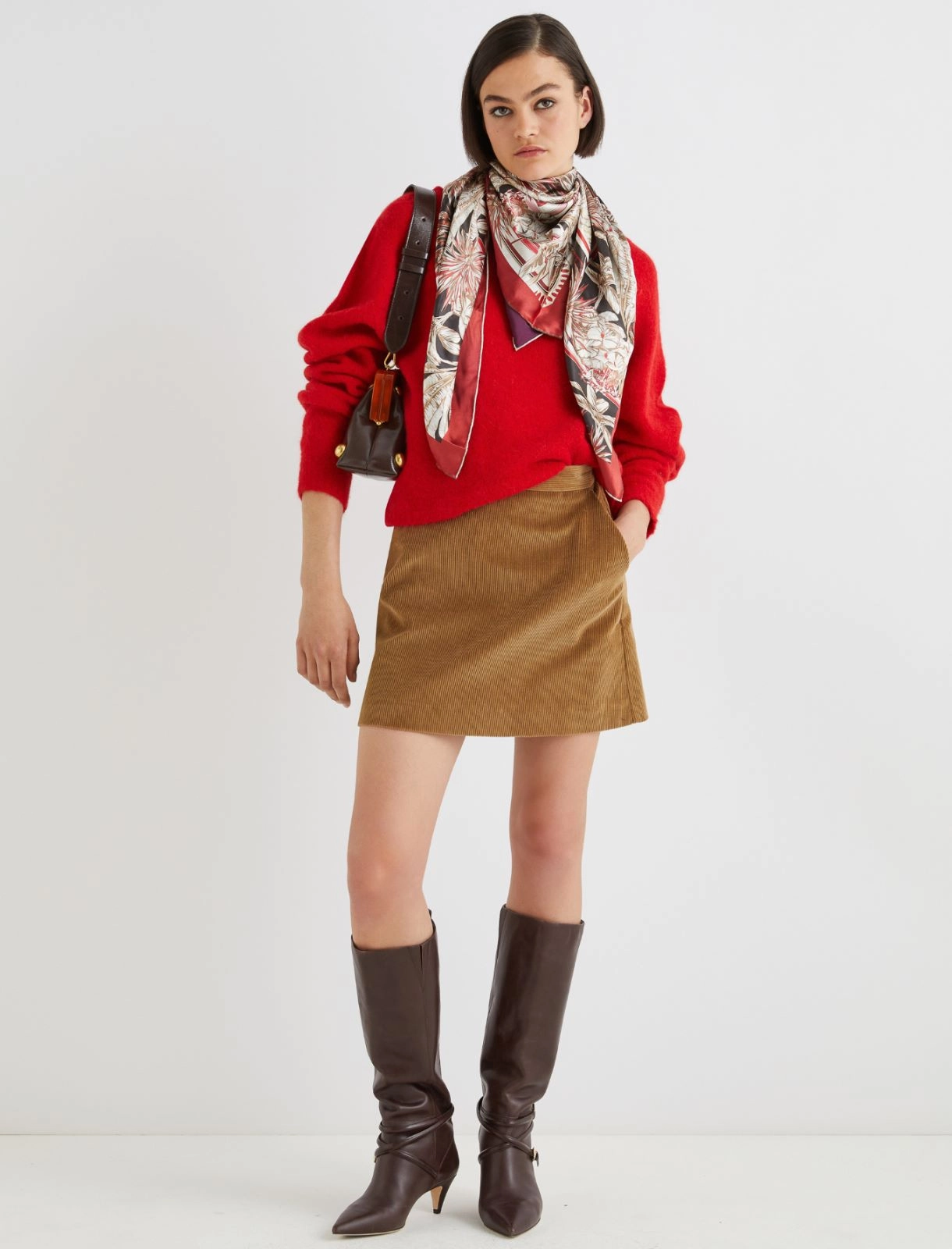 A-Line Corduroy Mini Skirt – Marella