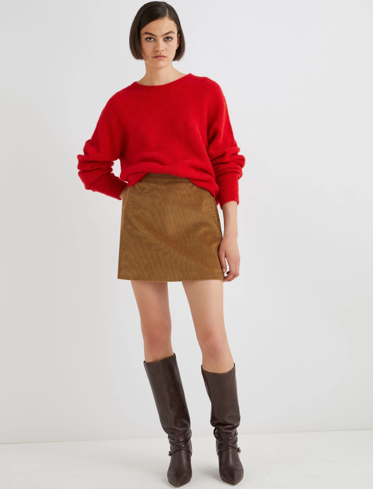 A-Line Corduroy Mini Skirt – Marella