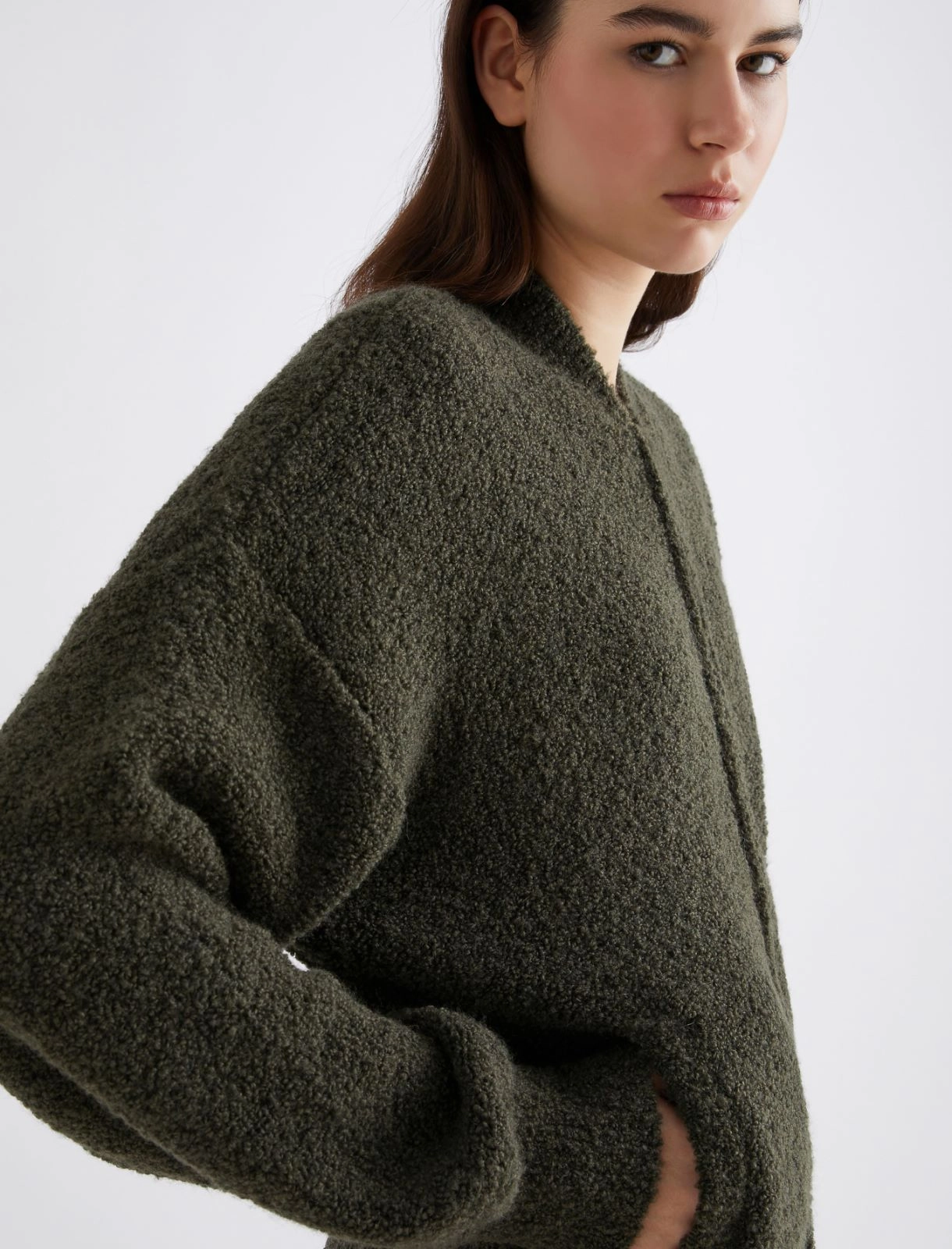 Soft Teddy Bomber Jacket -Marella