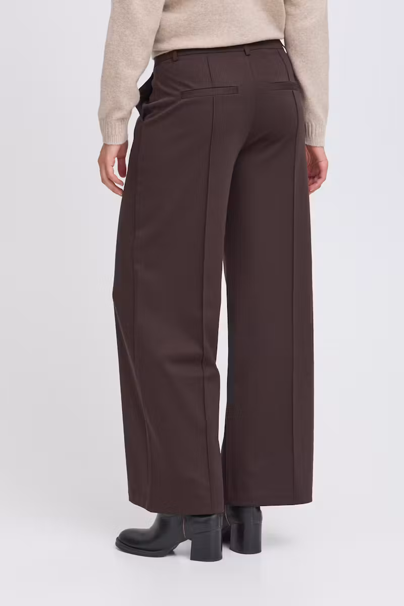 Jersey Trousers with Front Seam and Side Pockets – Ichi