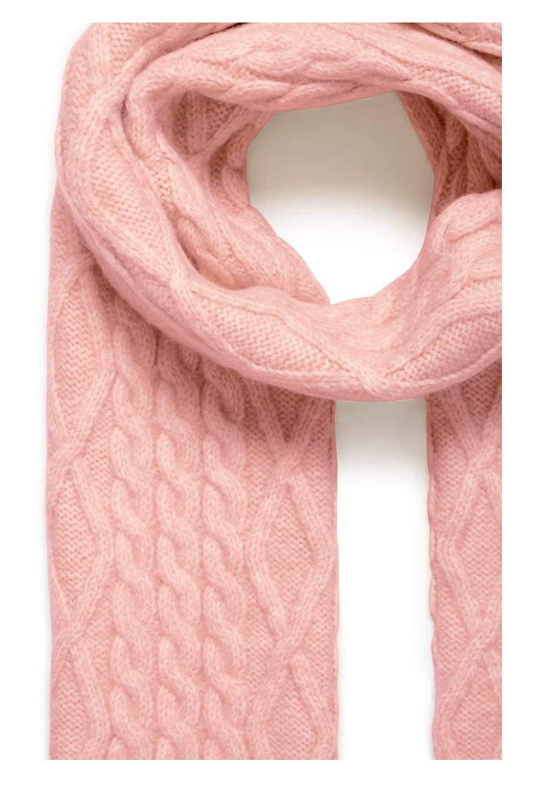 Long Cable Knit Stole – Ichi
