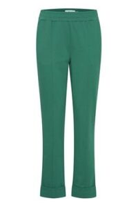 Image of Jersey Sweatpants with Front Seam Detail and Turn Ups – Ichi