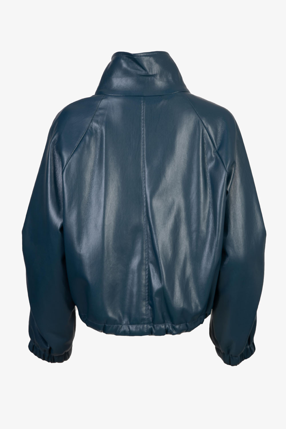 Funnel Neck Eco Leather Bomber Jacket – Marella