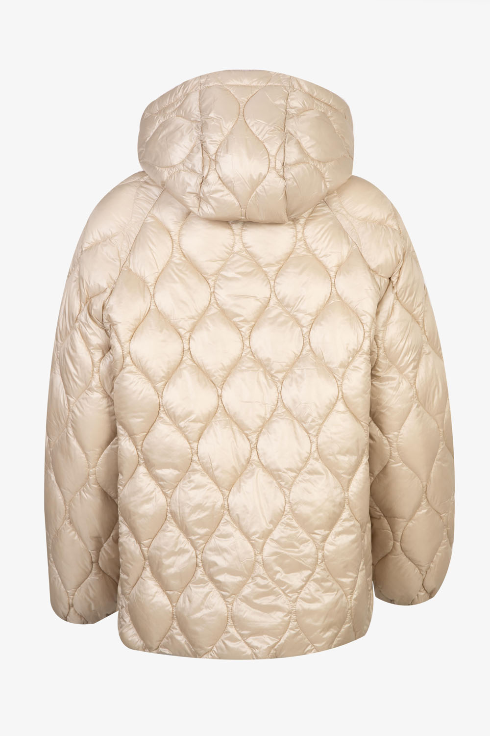 Sheeny Quilted Hooded Jacket with Side Pockets – Elena Miro