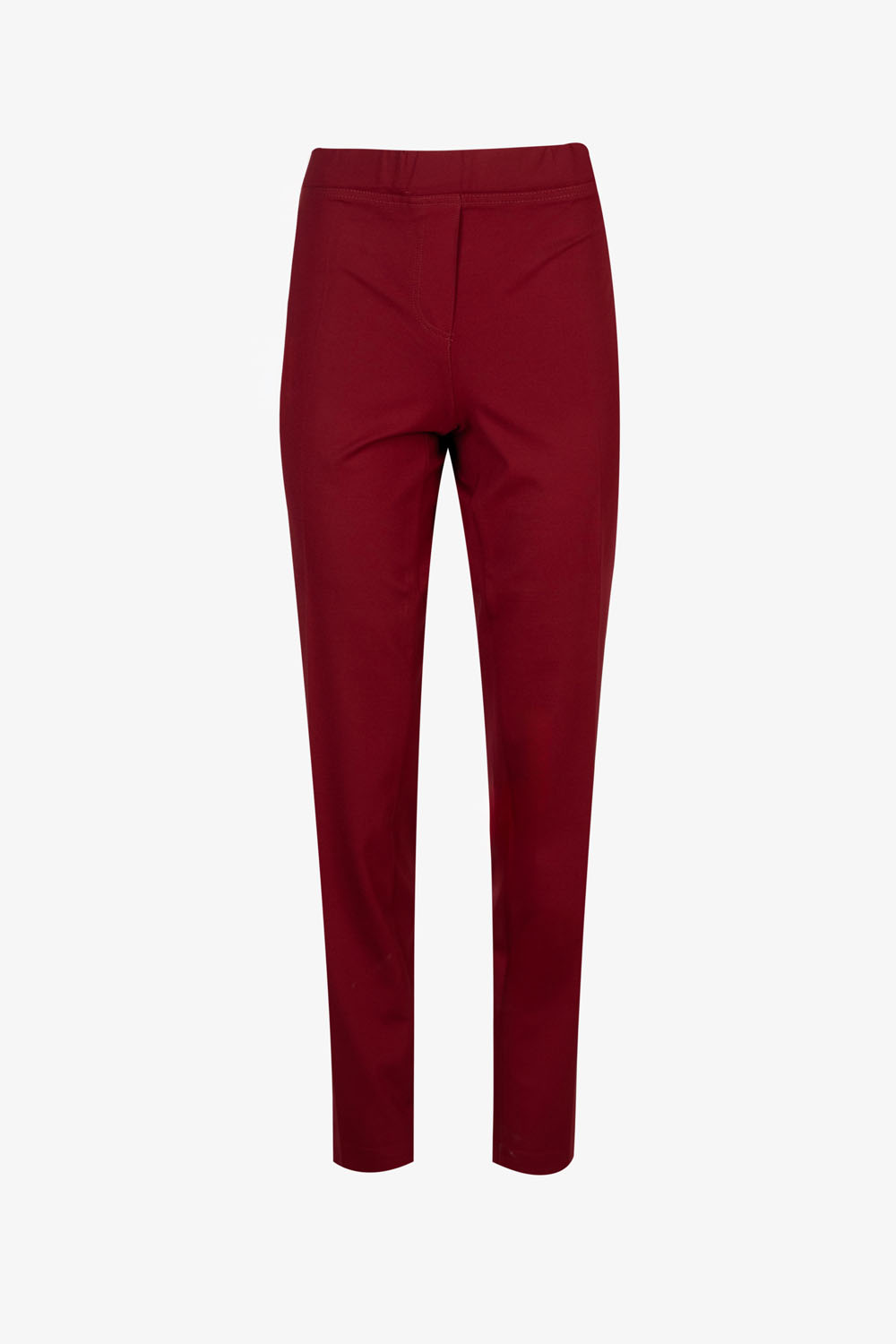 Staight Jersey Trousers with Elasticated Waistband – Elena Miro