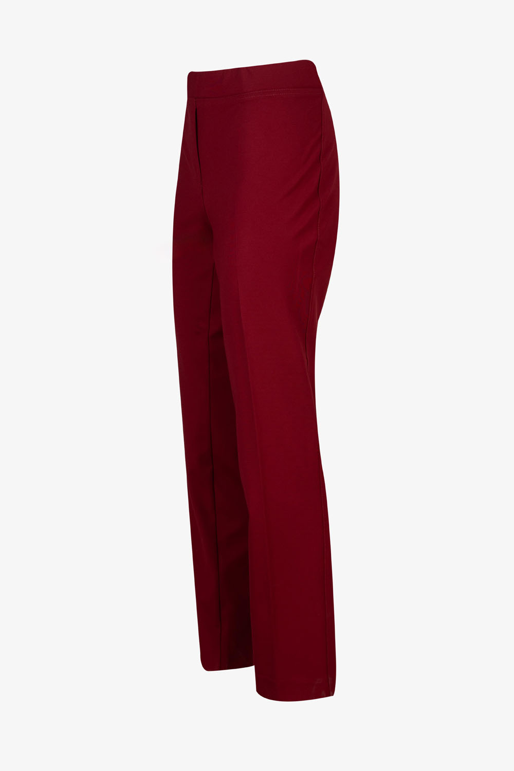 Staight Jersey Trousers with Elasticated Waistband – Elena Miro