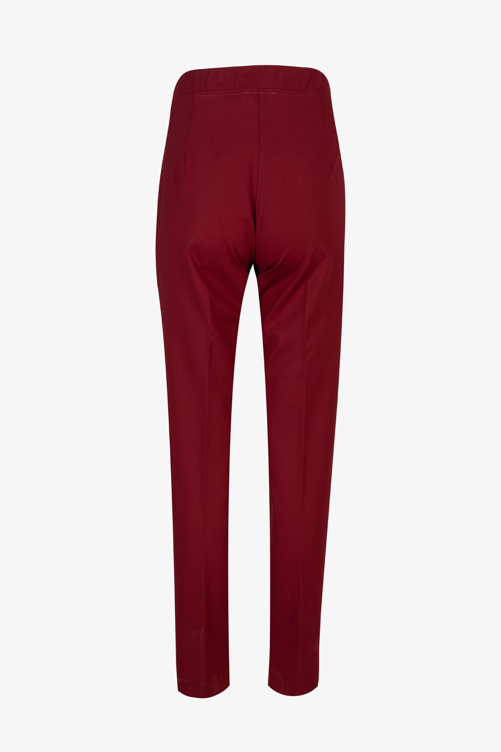 Staight Jersey Trousers with Elasticated Waistband – Elena Miro