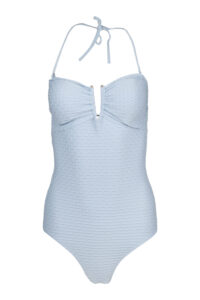 Image of Textured Strapless Swimming Suit ( with Extra Straps )