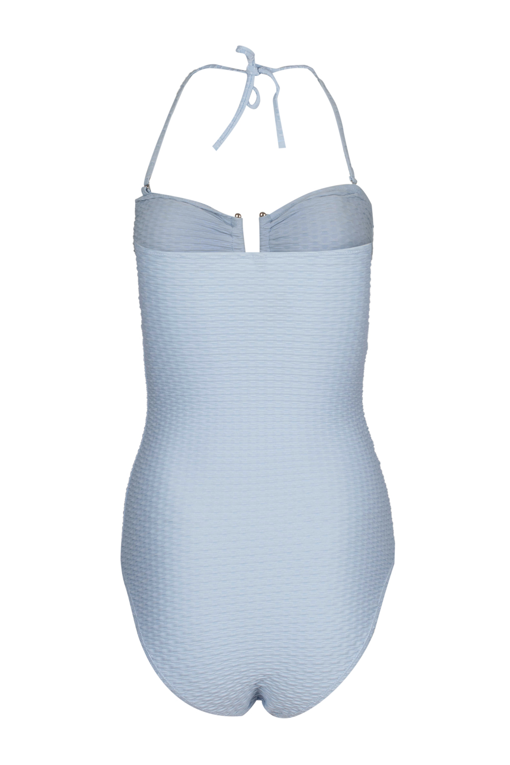 Textured Strapless Swimming Suit ( with Extra Straps )