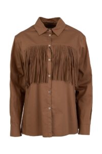 Image of Shirt with Front and Back Fringe Detail