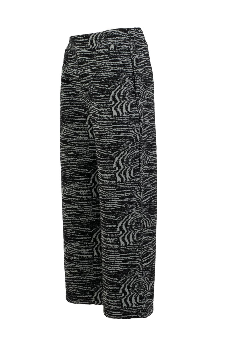Printed Cropped Jersey Trousers
