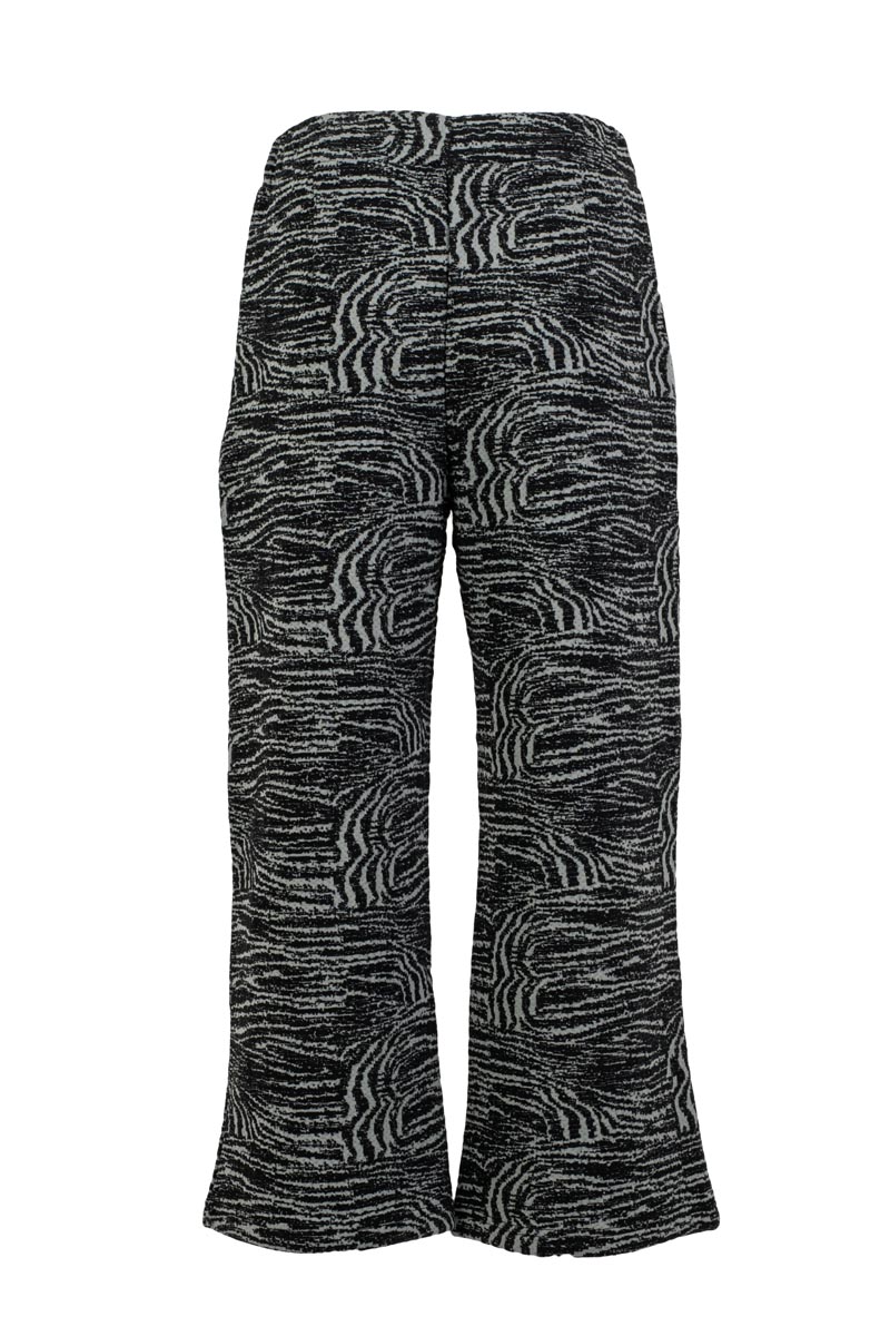 Printed Cropped Jersey Trousers