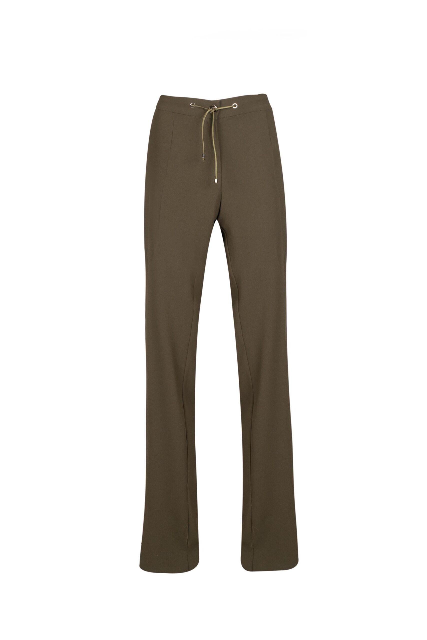 Wide Legged Trousers with Elasticated Waistband and Side Stripe Detail