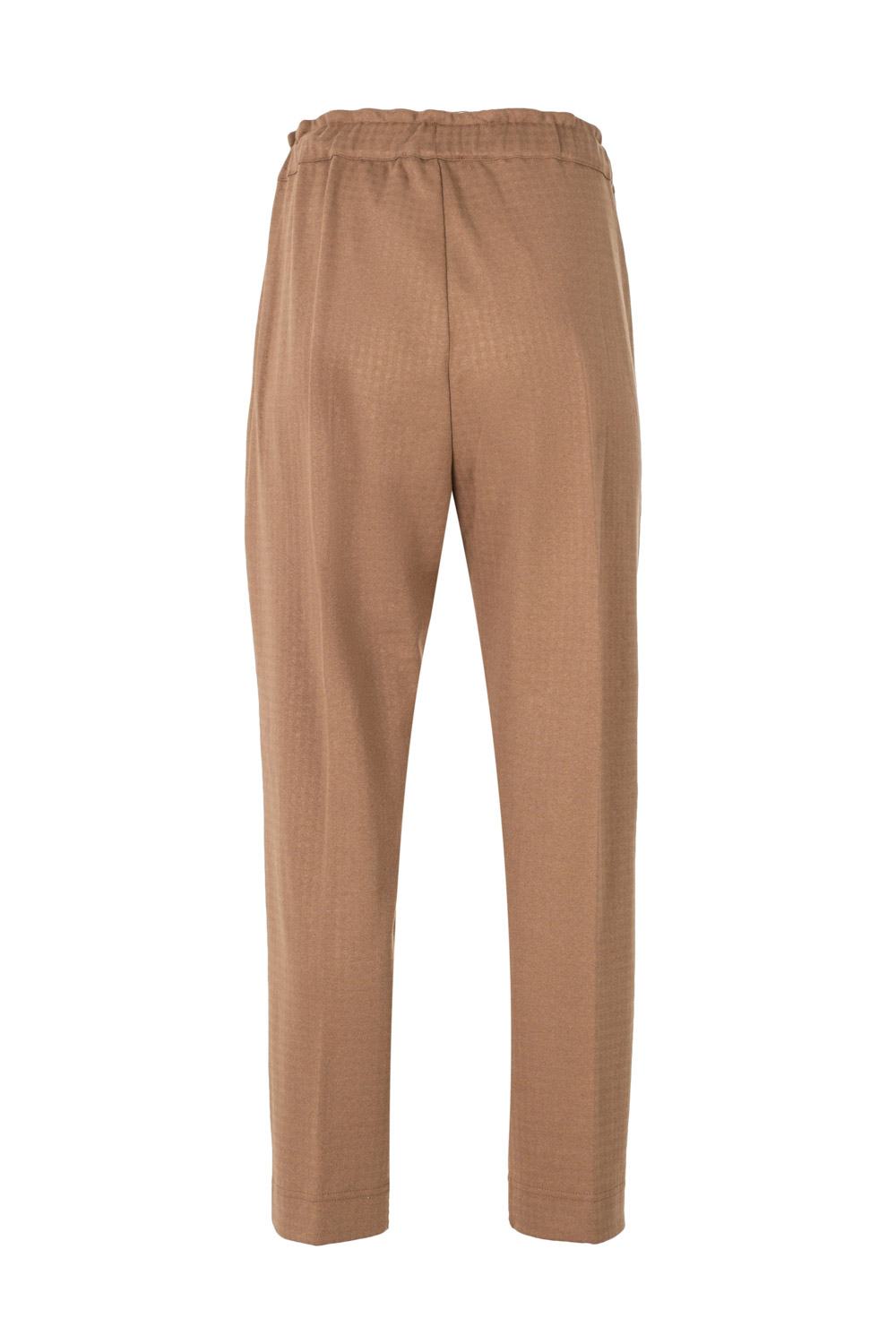 Mini Check Soft Jersey Trousers with Elasticated Waist