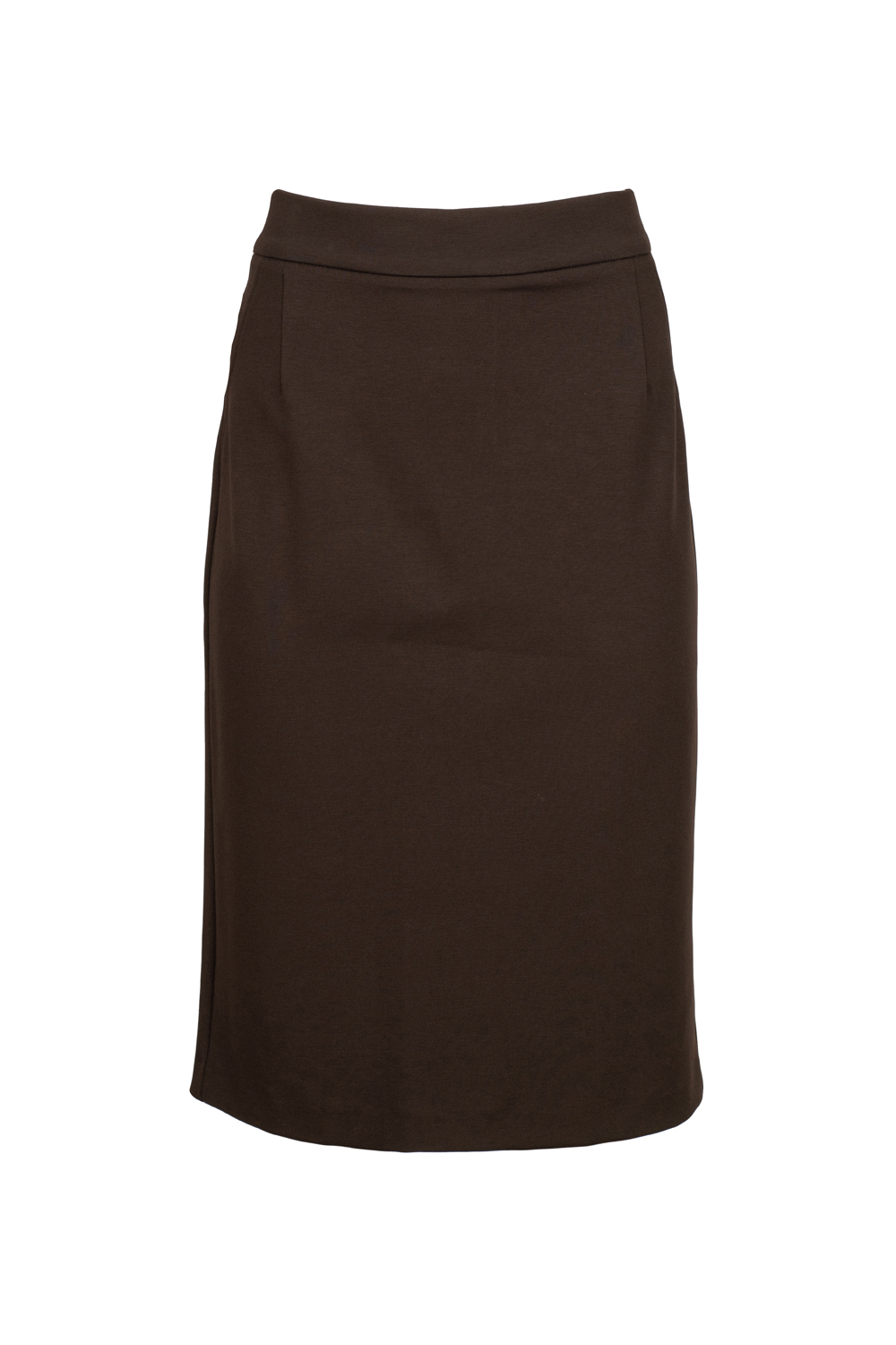 Straight Midi Jersey Skirt