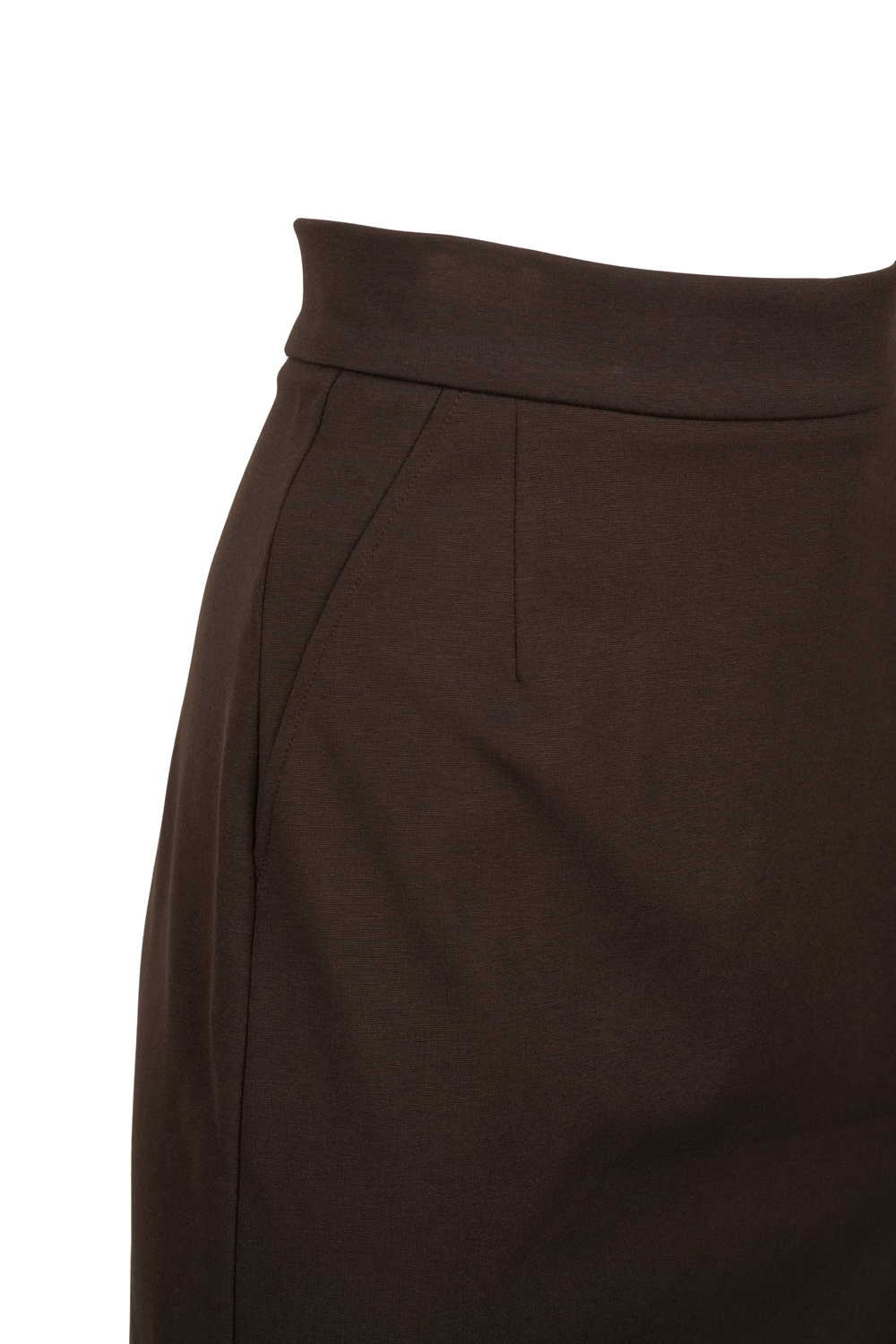 Straight Midi Jersey Skirt