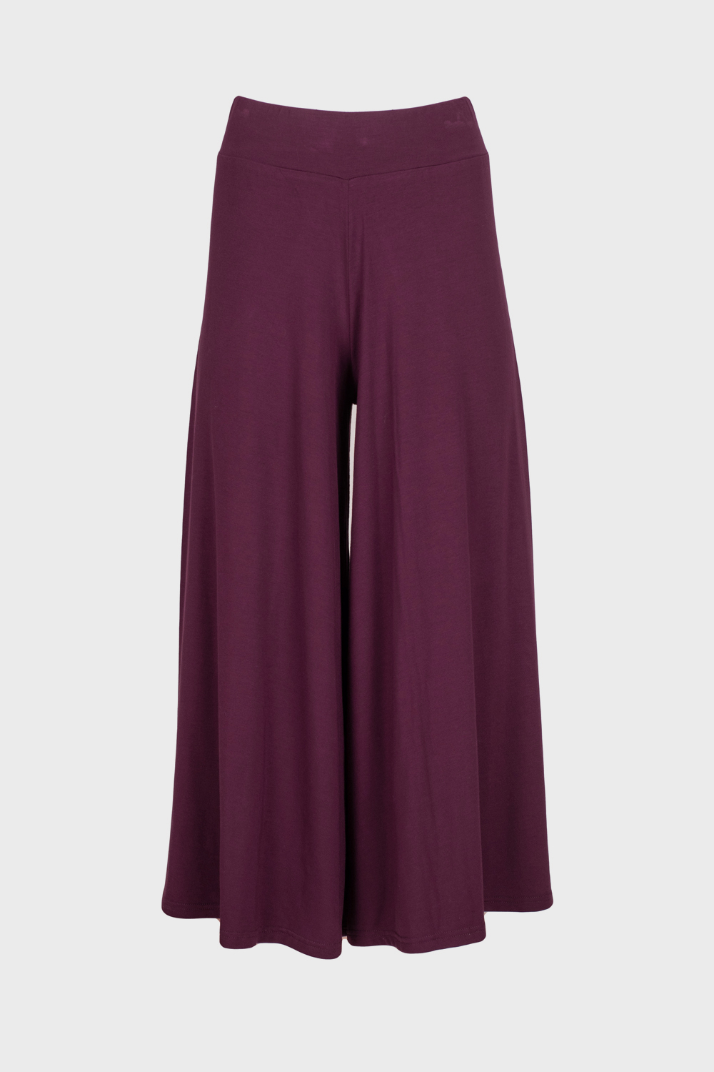 Jersey Cropped Wide Trousers