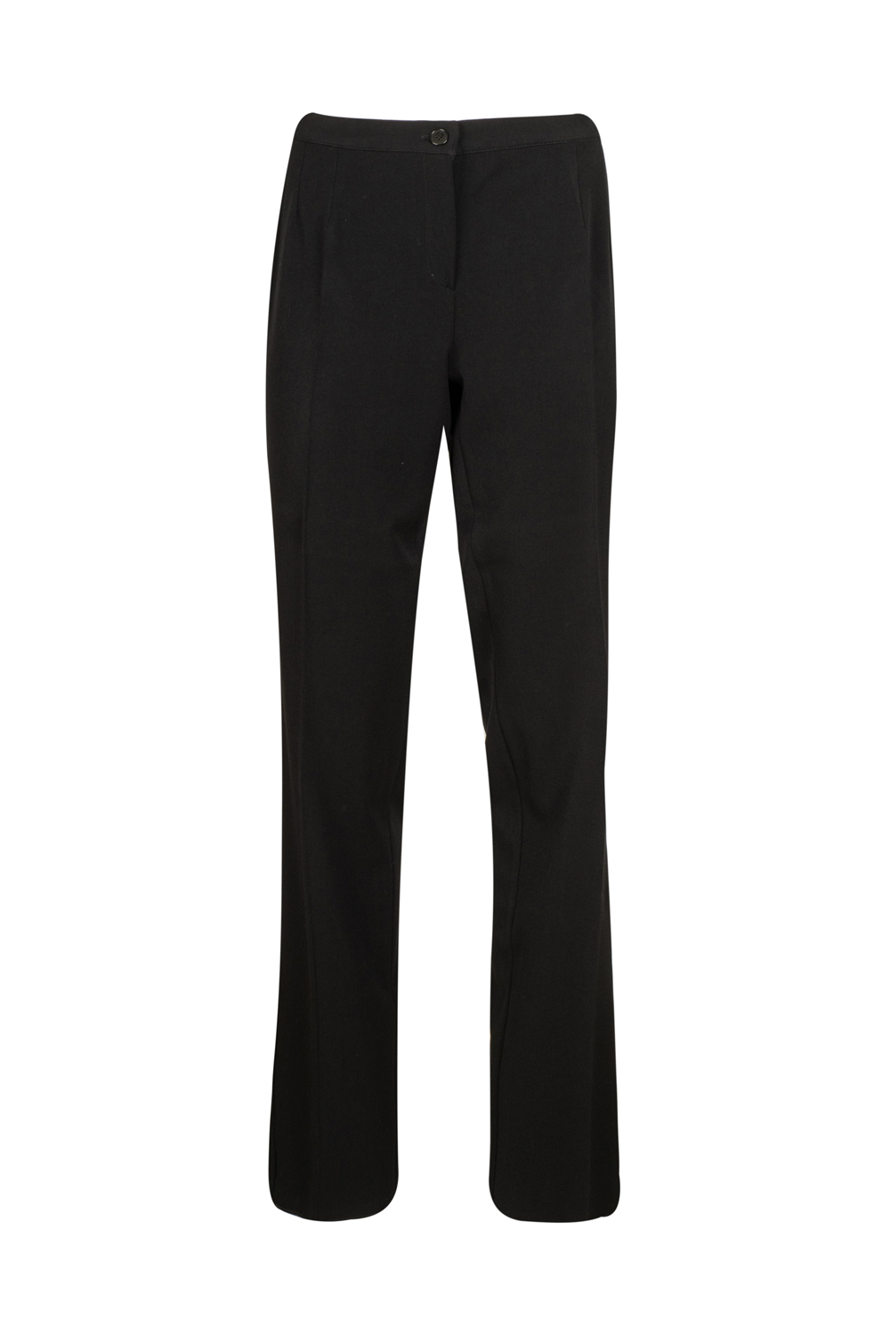 Straight Regular Long Trousers with Elasticated Back Band