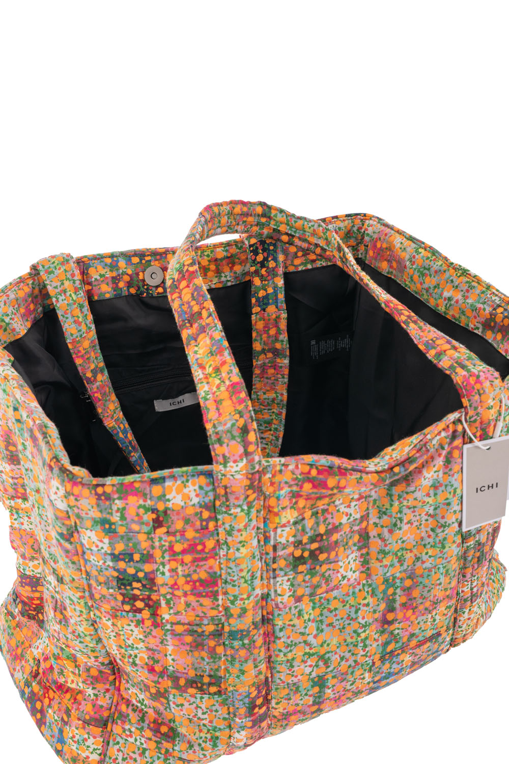 Oversize Fabric Splashy Patterned Tote Bag