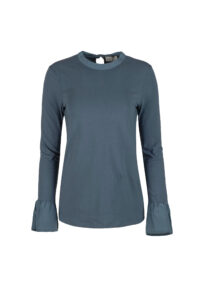 Image of Jersey Long Sleeved T-Shirt with Ruffled Cuffs