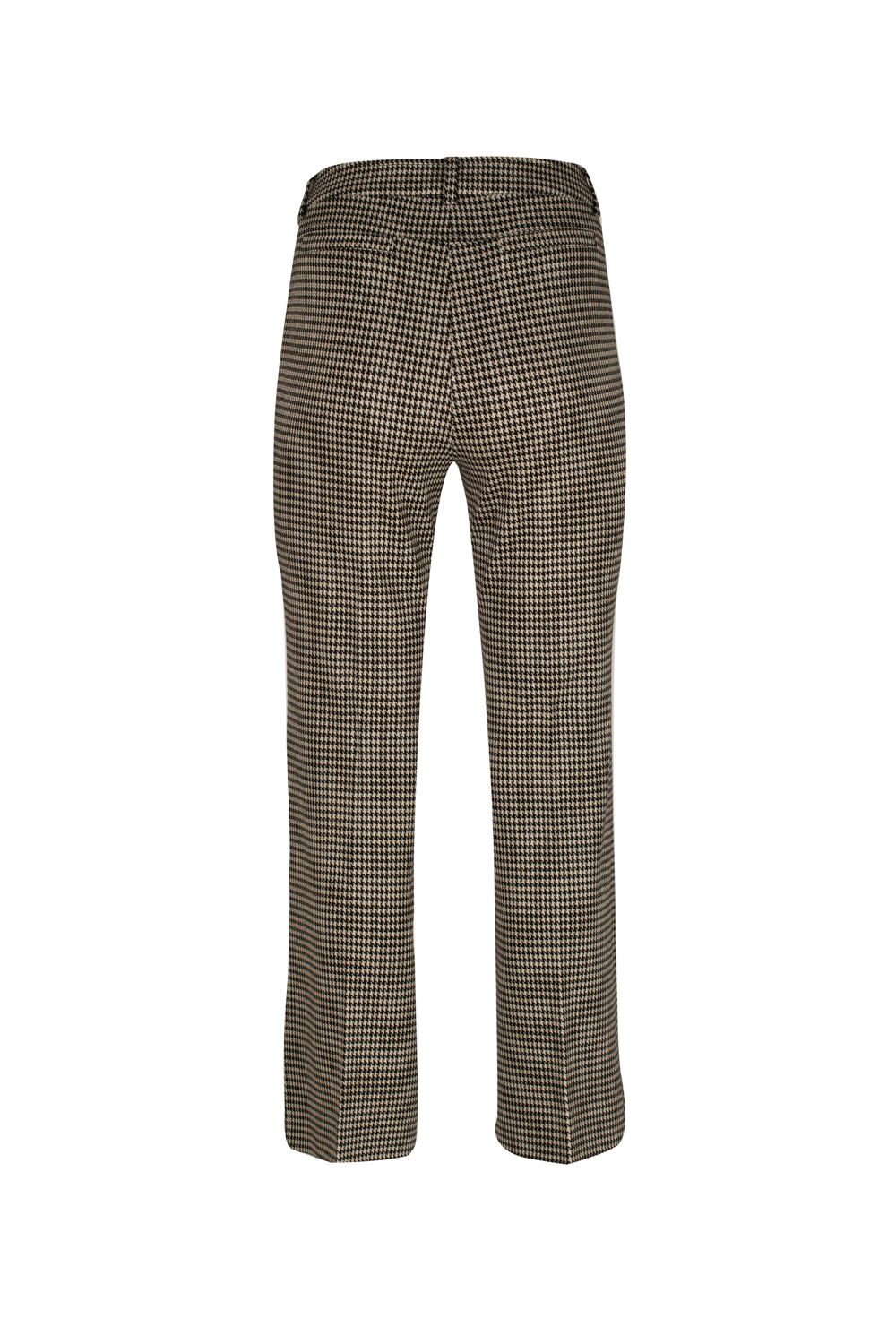 Cropped Flared Trousers “Pied de Poule” [Houndstooth] – Marella