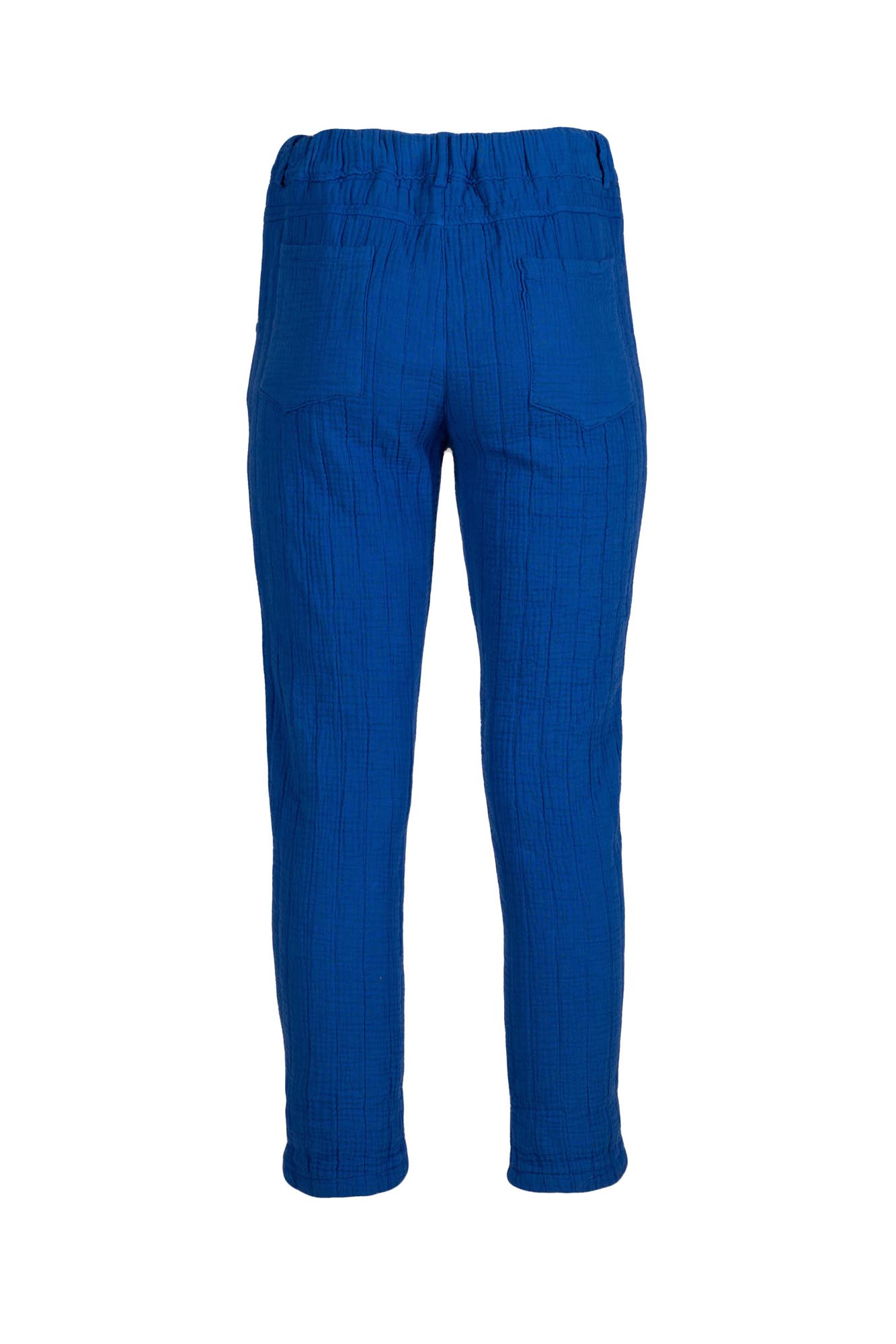 Soft Crumpled 7/8 Trousers with Elasticated Backband