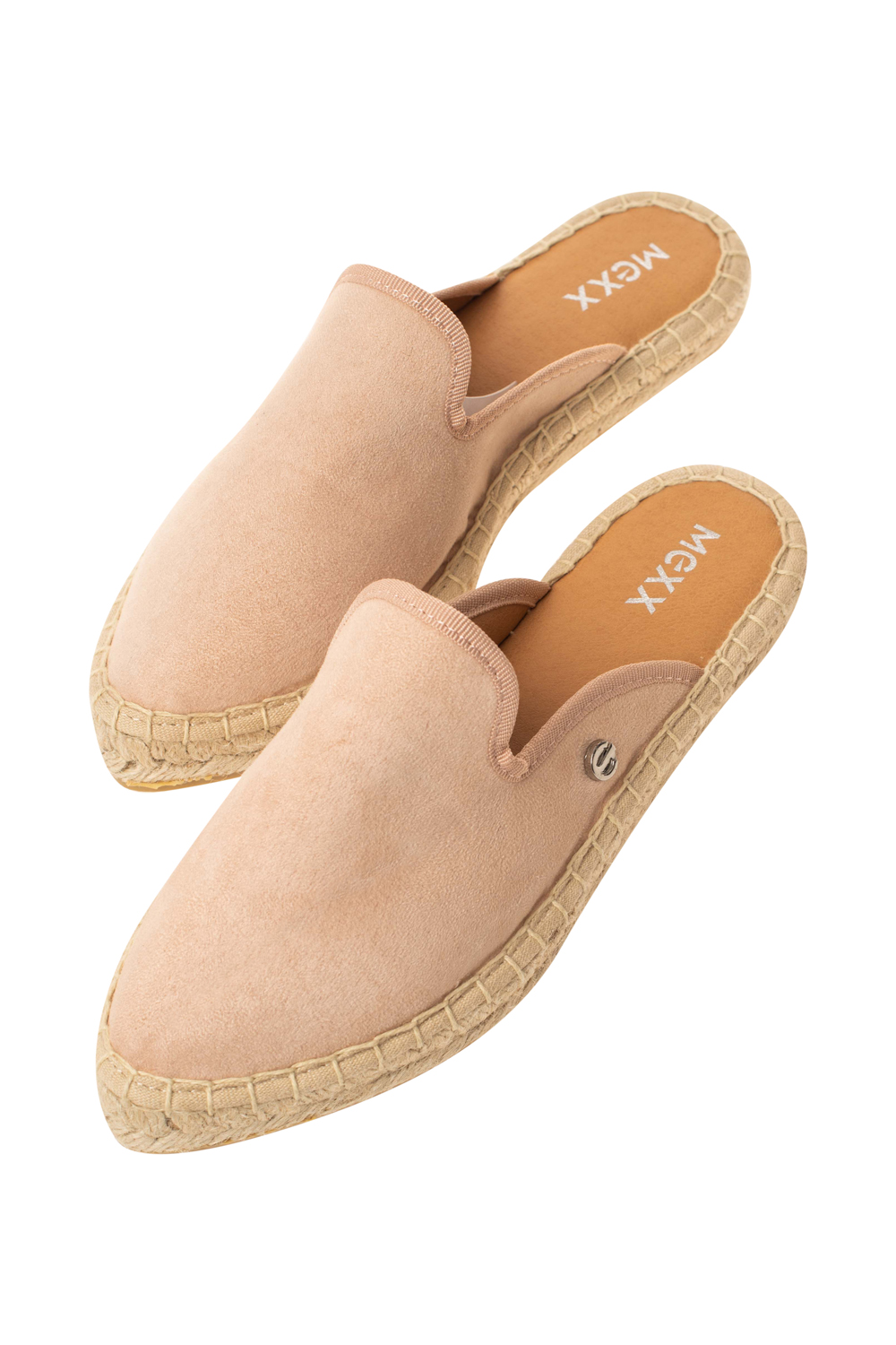 Suede and Cord Flat Mules