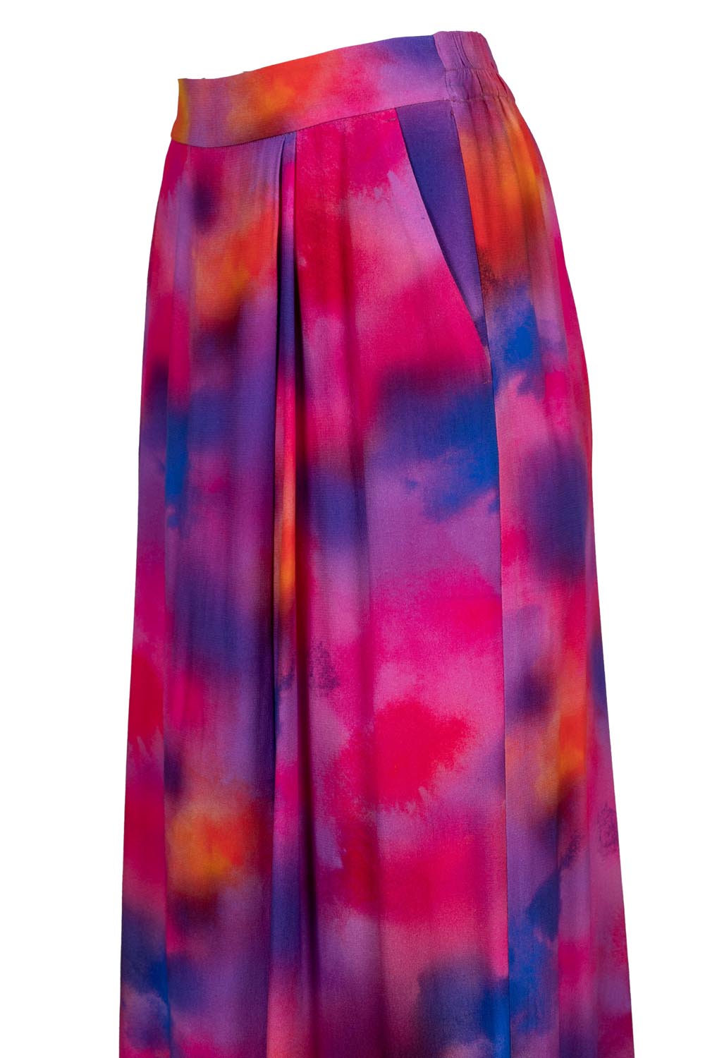 Tie Dye Multicolour Cropped Culotte