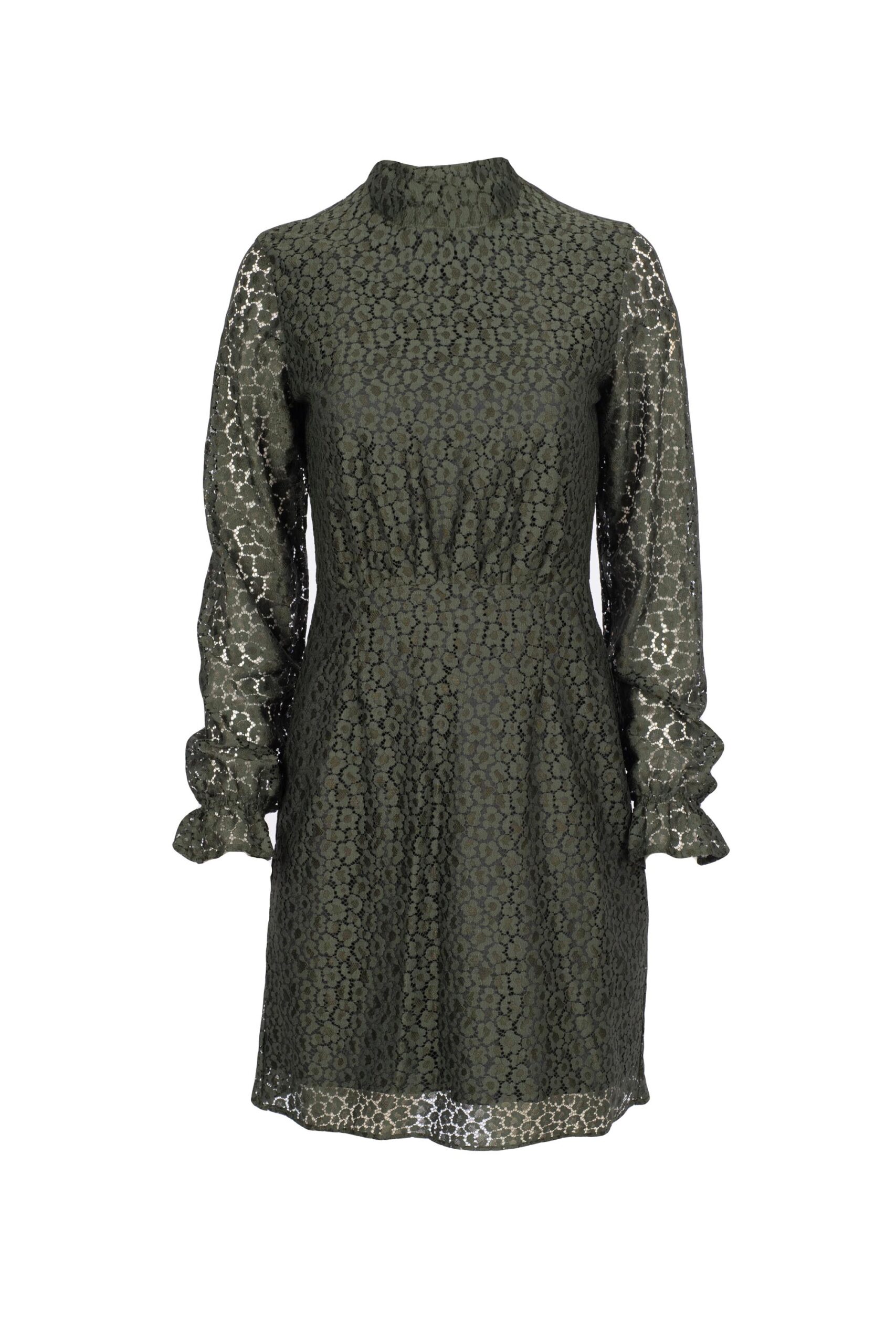 Lace Victorian Style Dress with Waist Ruching