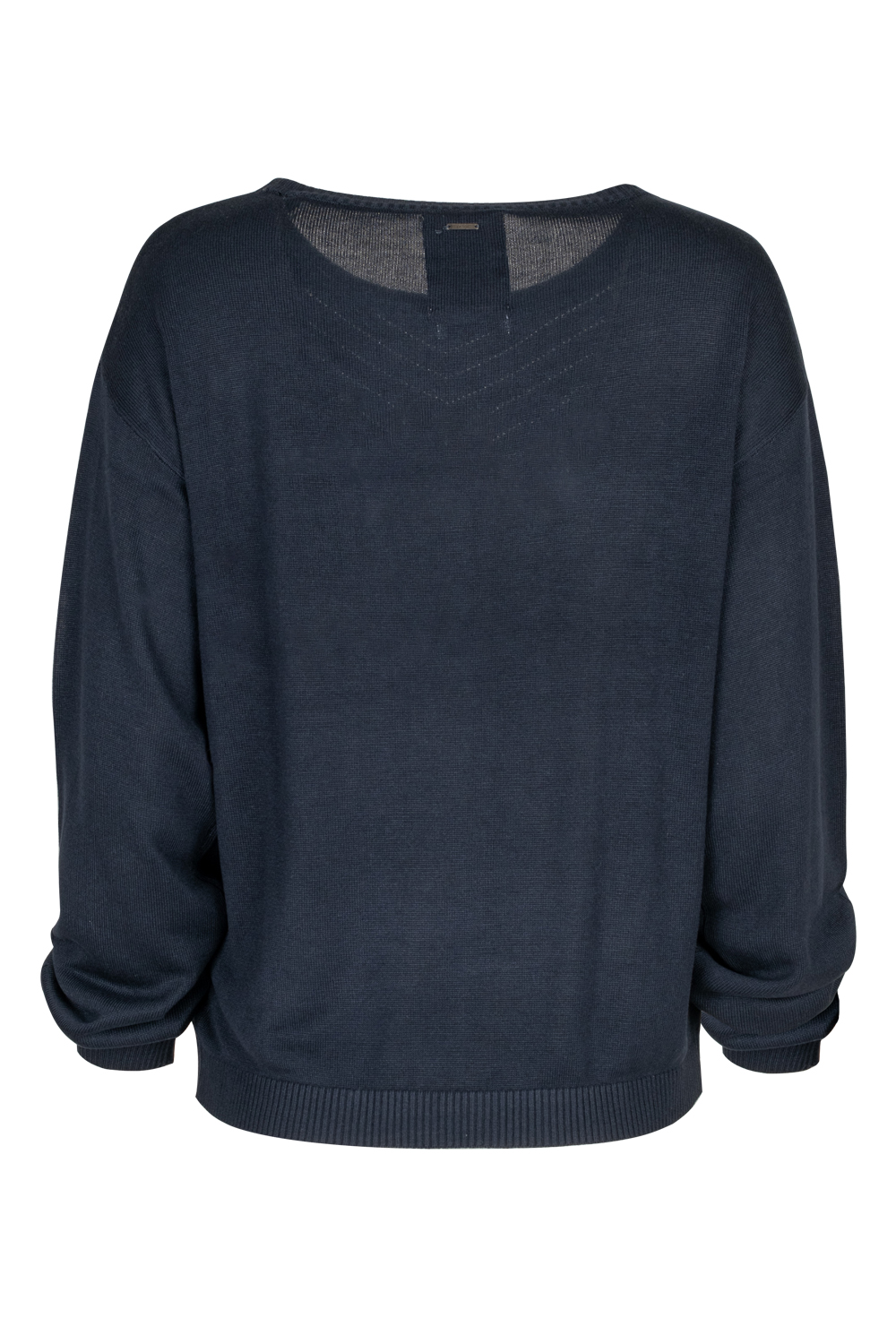 Light Openwork Jumper with Ribbed Details