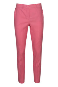 Image of Cotton and Linen Cigarette Trousers