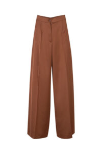 Image of Wide Legged Tailored Sheeny Trousers