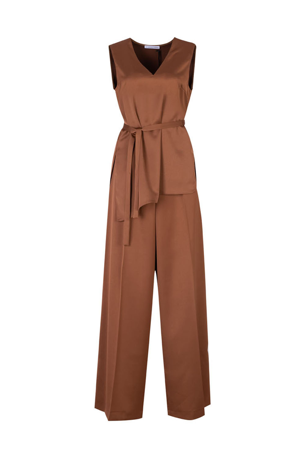 Wide Legged Tailored Sheeny Trousers
