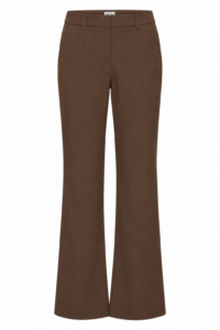 Image of Staight Soft Textured Trousers with Side Pockets – Ichi